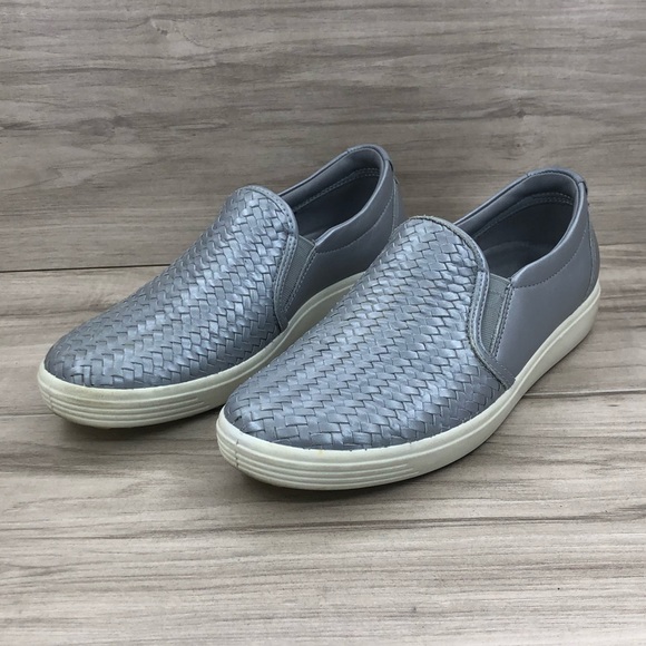 Ecco Gray Slip-On Sneakers - Picture 1 of 11